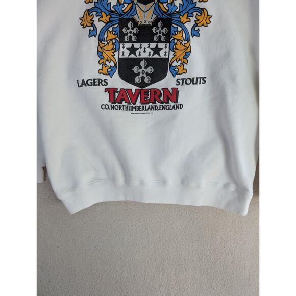 Vintage Lambs Tavern Sweatshirt Mens Large White Heavyweight USA Made READ - Picture 14 of 16